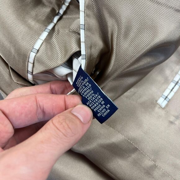 2000s camel hair sportcoat by Stafford, size 42L vintage brown blazer jacket - Picture 9 of 10